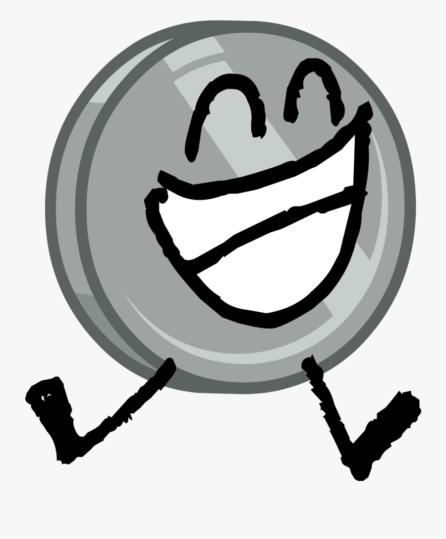 Nickel Clipart Dime - Tennis Ball Battle For Dream Island Bfdi, Transparent Clipart