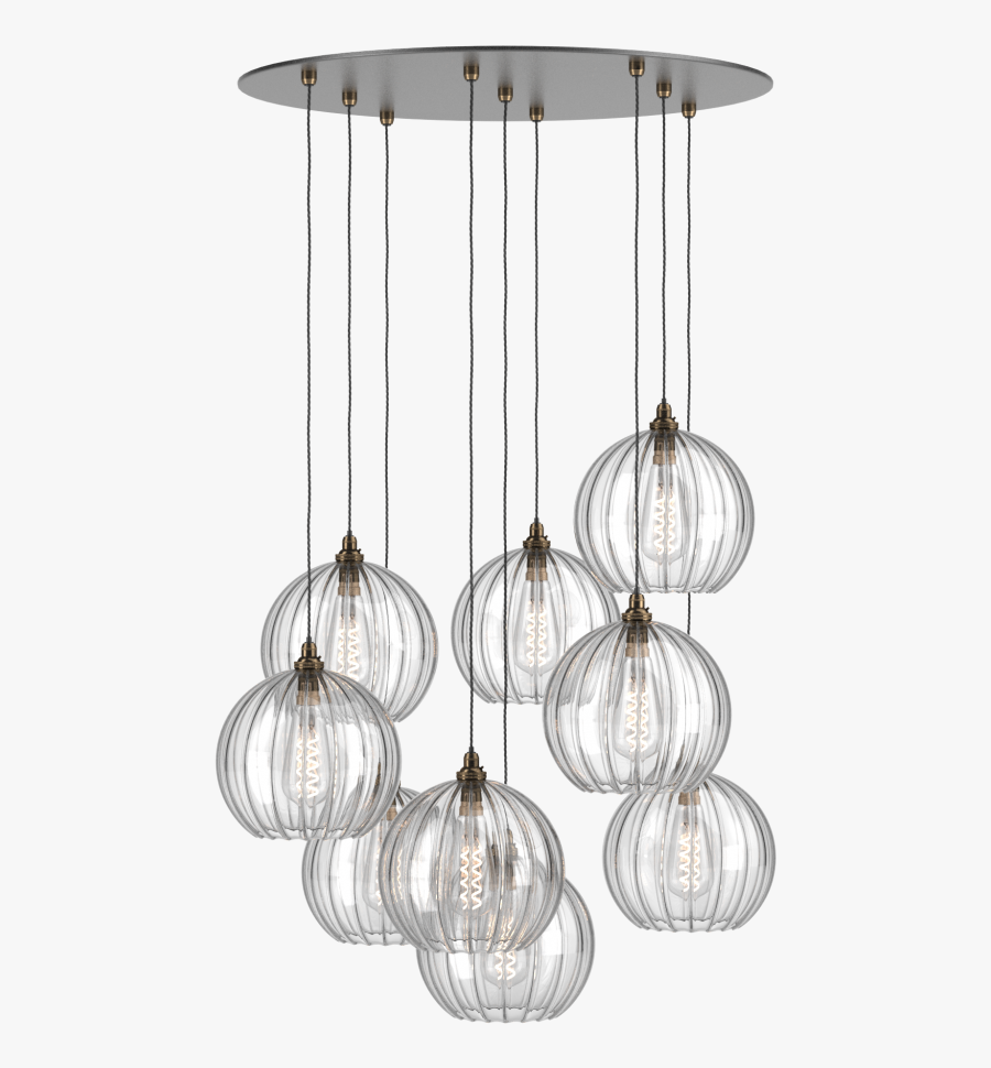 Shampoo Charms Light Fixture Pendants Chandelier Pendant - Globe Glass Multi Light Pendant, Transparent Clipart