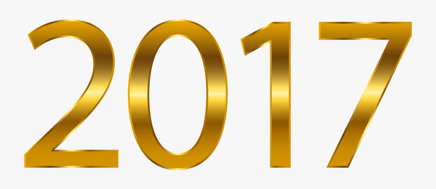 2017 Gold Transparent Png Clip Art 2017 - 2017 Gold Png, Transparent Clipart