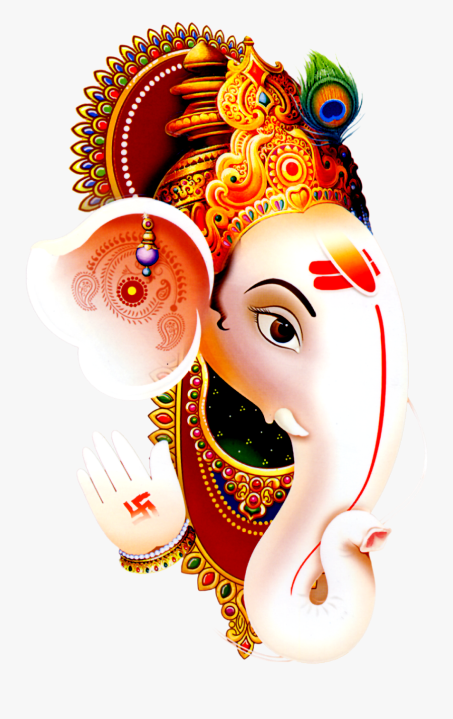 God Vinayagar Png - Ganesh Chaturthi Background Png, Transparent Clipart