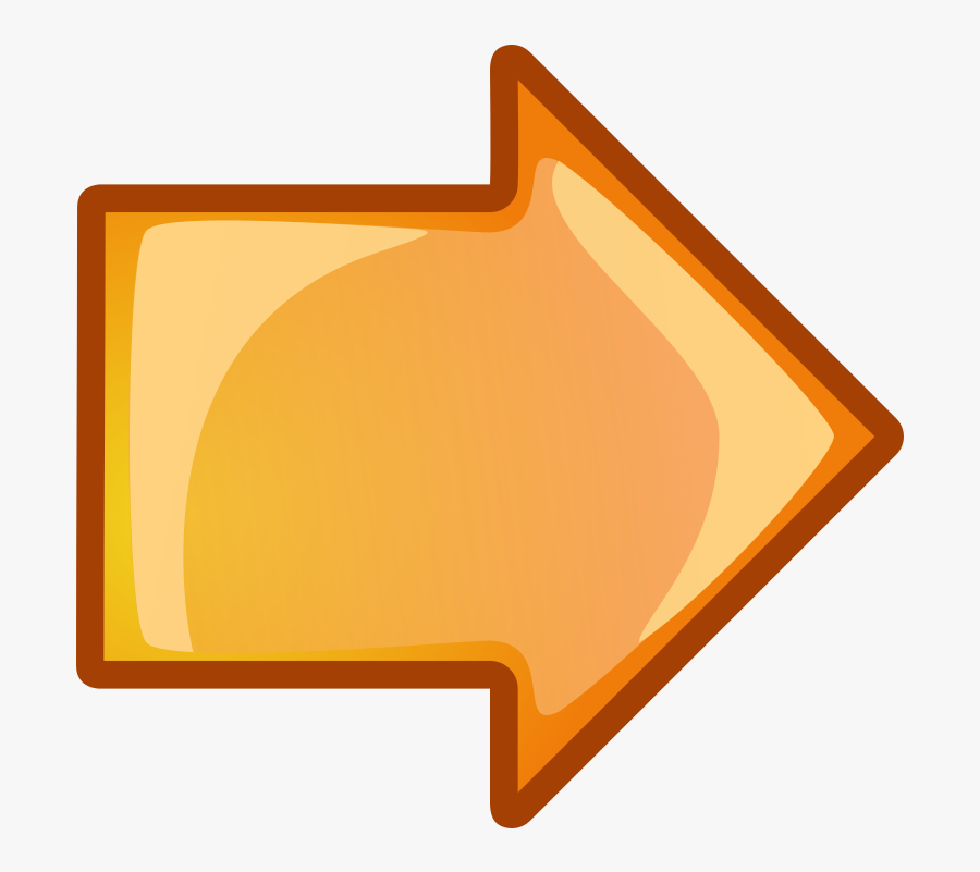 Free Vector Arrow Orange Right Clip Art - Left And Right Arrow Cartoon, Transparent Clipart