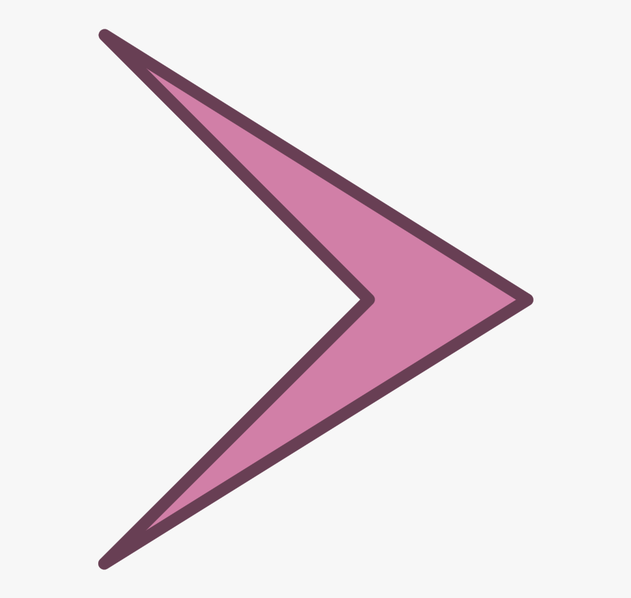 Purple,angle,line - Shape That Looks Like An Arrow, Transparent Clipart