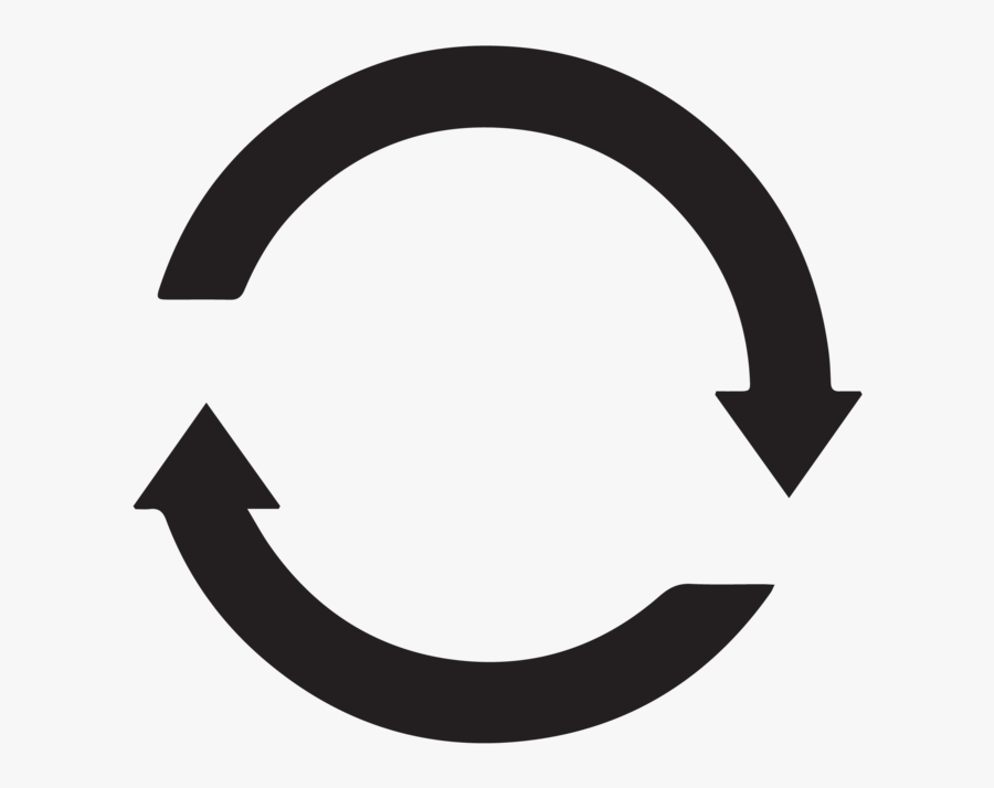 Circular Arrow Black Icon Clipart , Png Download - Crescent, Transparent Clipart