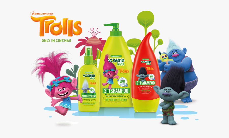Vosene Kids Shampoo Trolls - Vosene Kids Trolls, Transparent Clipart