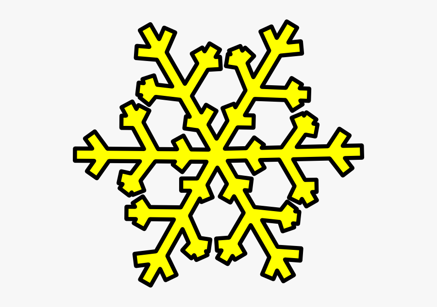 Snowflake Clip Art At - Weather Symbols Snow, Transparent Clipart