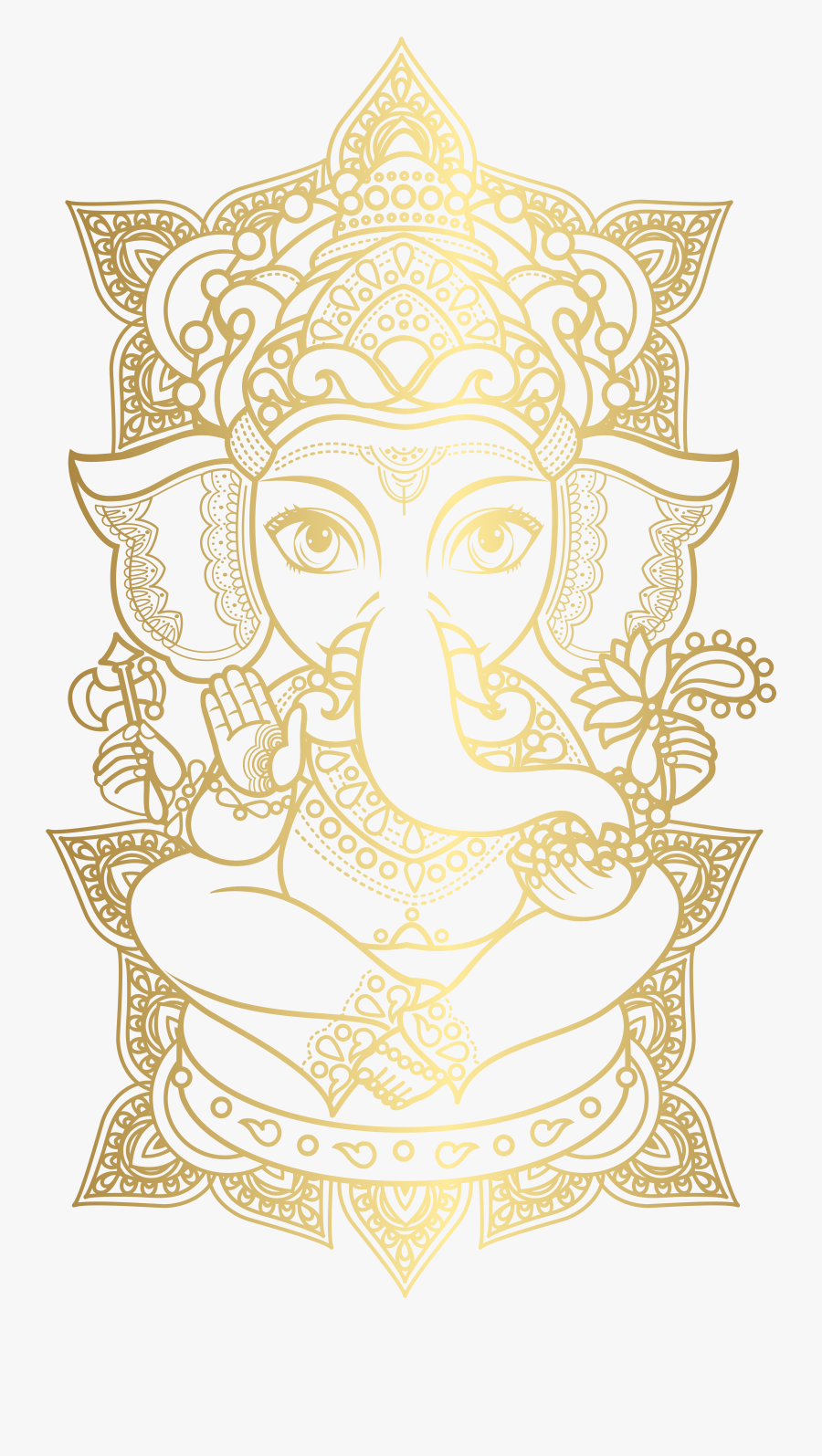 Creative Clipart Ganesh - Vector Clipart Ganpati Png, Transparent Clipart