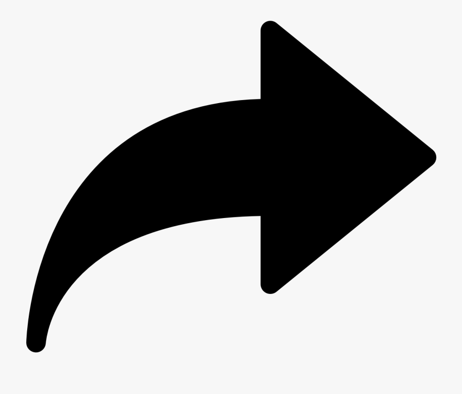 Forward Arrow Filled Icon - Arrow Share Icon Png, Transparent Clipart