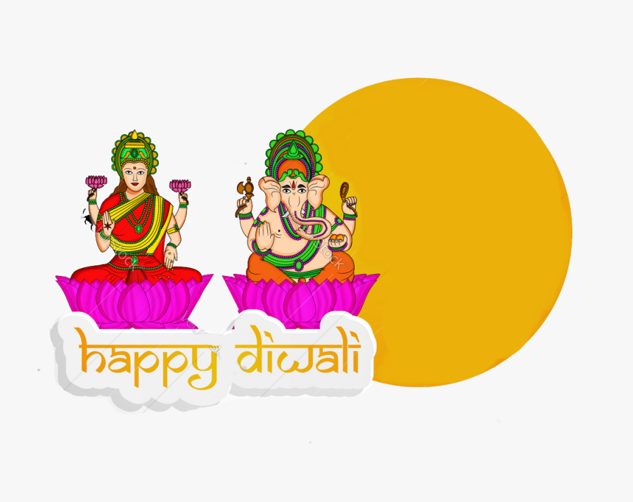 Transparent Lakshmi Clipart - Laxmi Ganesh Vector, Transparent Clipart