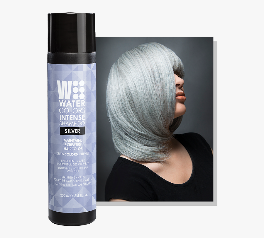 Tressa Watercolors Intense Shampoo Absolute Beauty - Watercolor Intense Shampoo Silver, Transparent Clipart