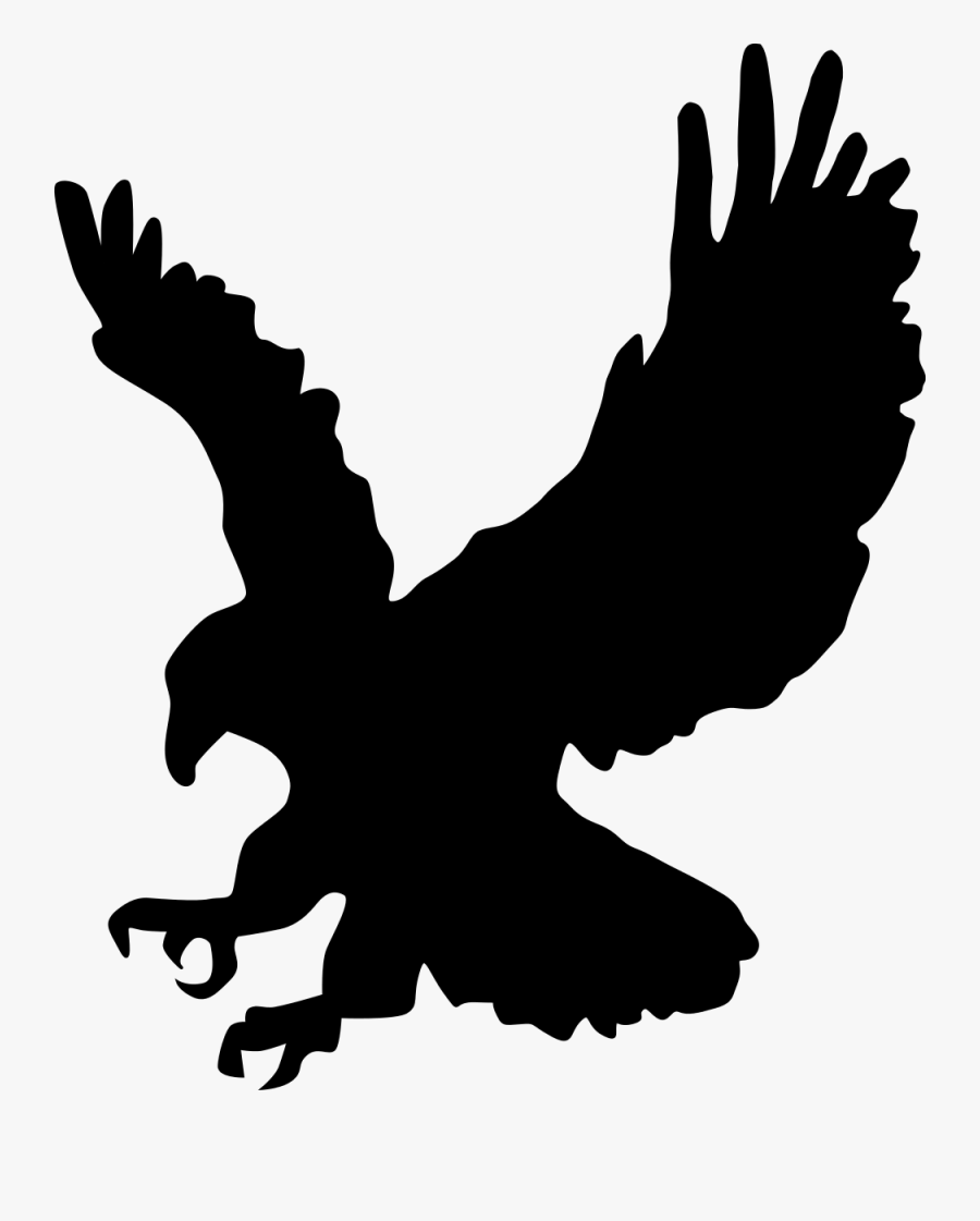Bald Eagle Silhouette Clip Art - Hawk Clipart, Transparent Clipart