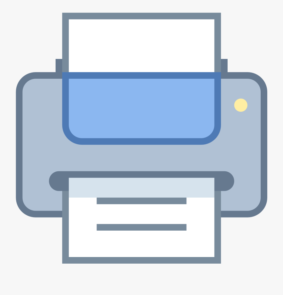 Computer Printer Png Free Download - Print Icon In Word, Transparent Clipart