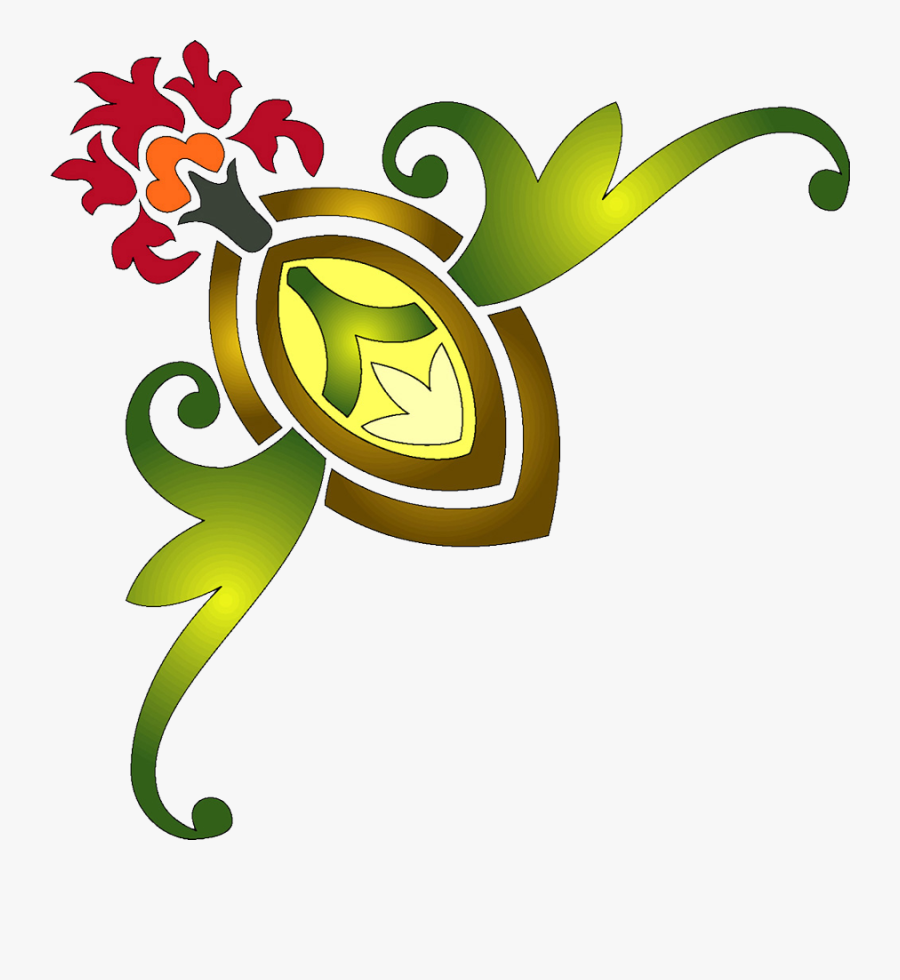 Colourful Alpona Background Png, Transparent Clipart