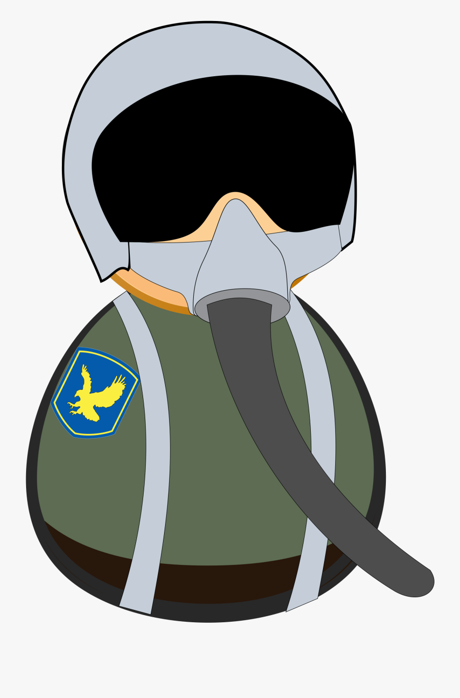 Fighter Icon Big Image - Cartoon Air Force Pilot, Transparent Clipart
