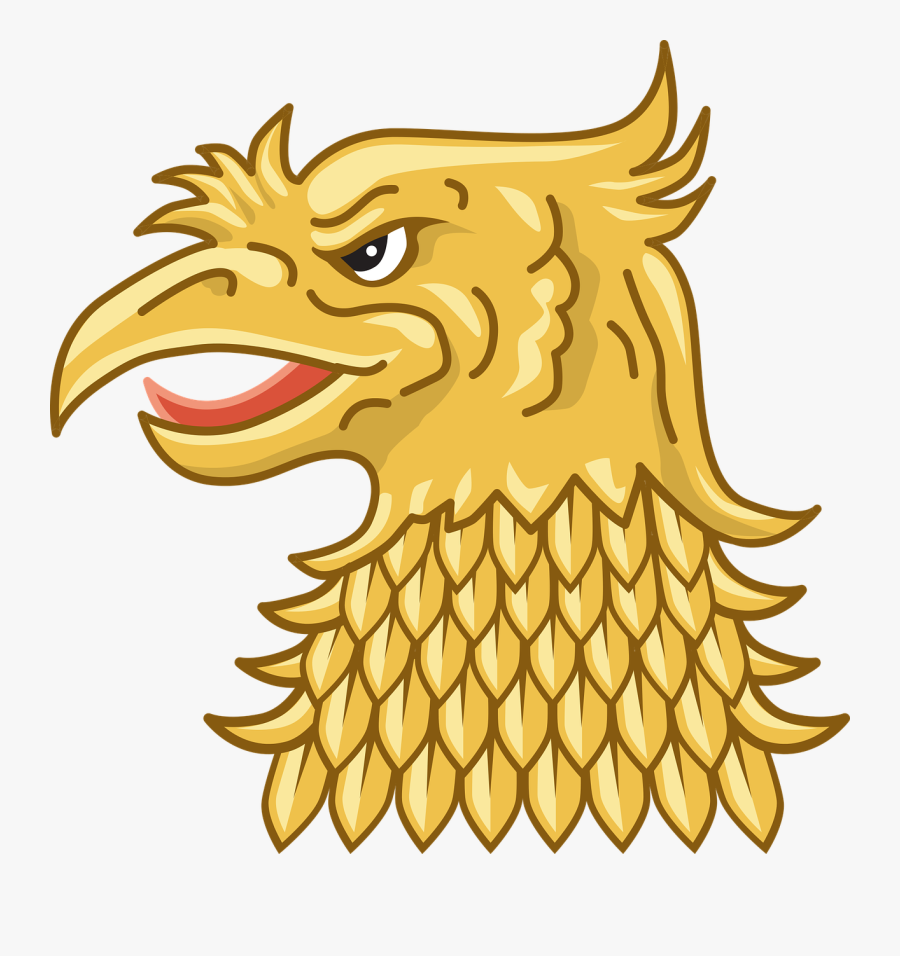 Gold Eagle Head Png, Transparent Clipart
