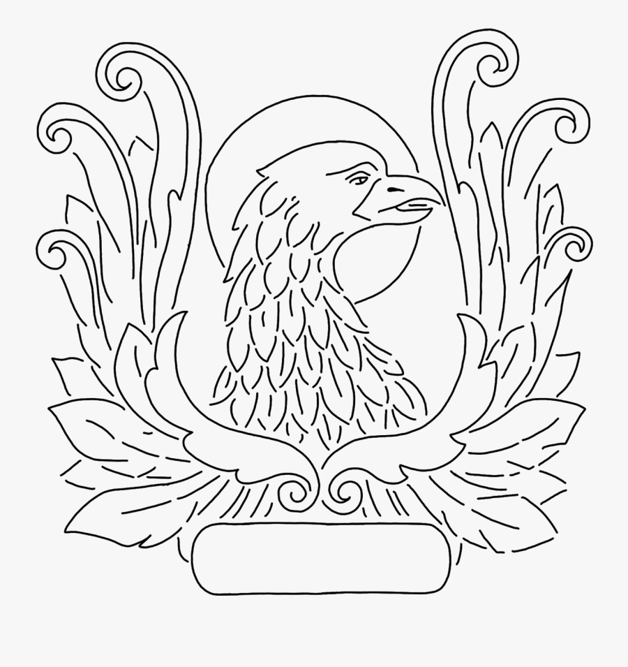 Black Outline Stencil Clip Art - Line Art, Transparent Clipart