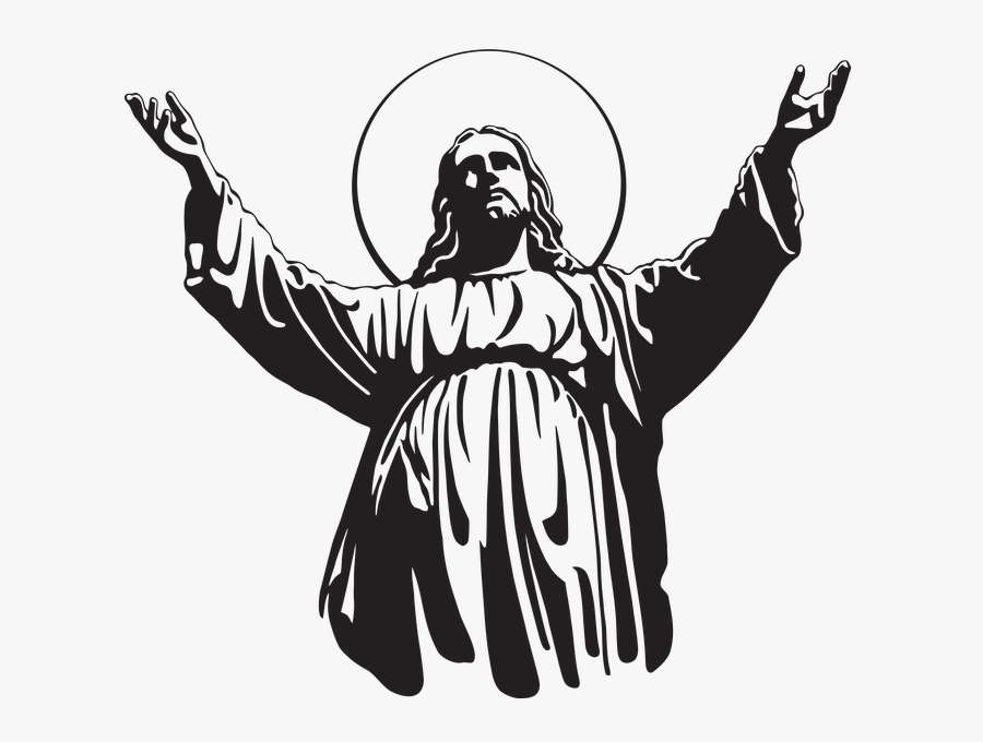 Jesus Christ Silhouette, Transparent Clipart