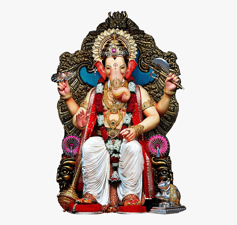 Ganesh Chaturthi Png Background Image - Lalbaugcha Raja, Transparent Clipart