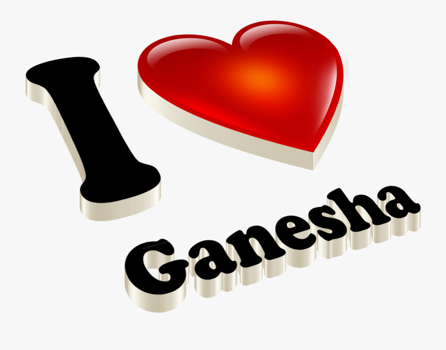 I Love Ganesha Png - Jana Name, Transparent Clipart