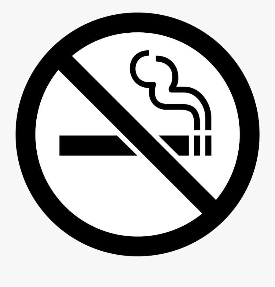Cigarettes Vector Black And White - Smoking Sign, Transparent Clipart