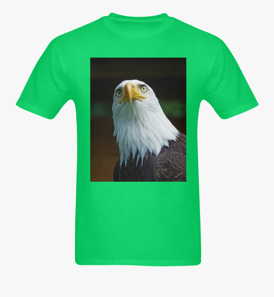 American Bald Eagle Head 001 03 Sunny Men"s T- Shirt - Bald Eagle, Transparent Clipart