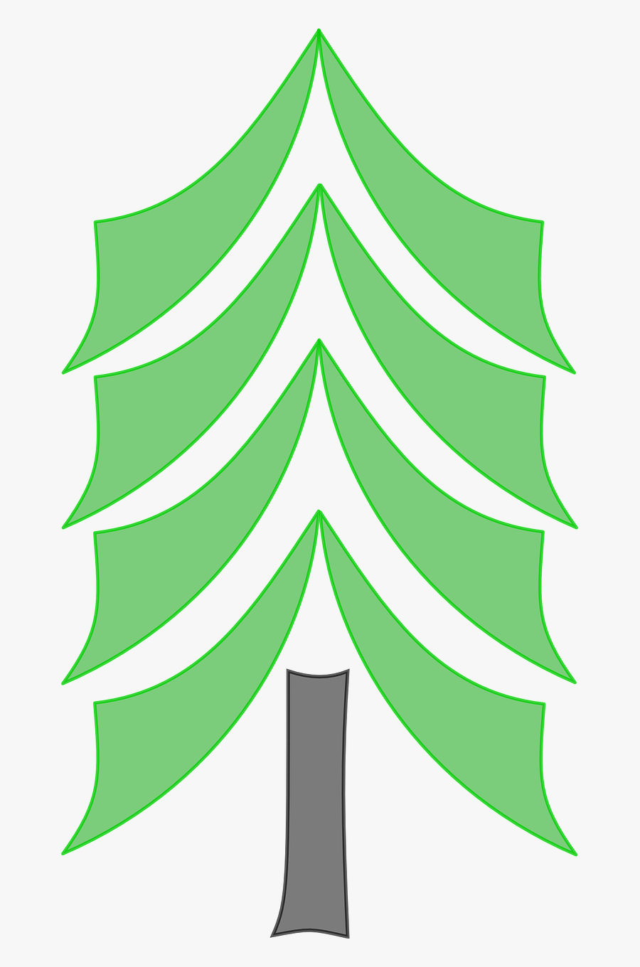 Vector Clip Art - Cedar Tree Clip Art, Transparent Clipart