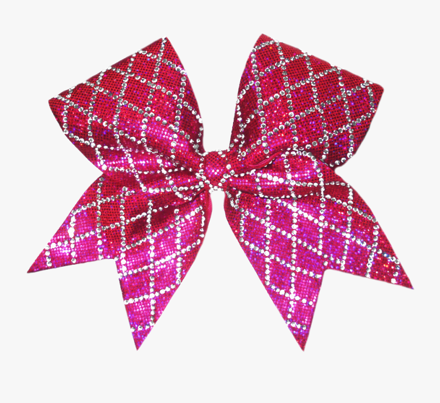 Pink Diamond Cheer Bow - Cheer Bow Transparent Background, Transparent Clipart