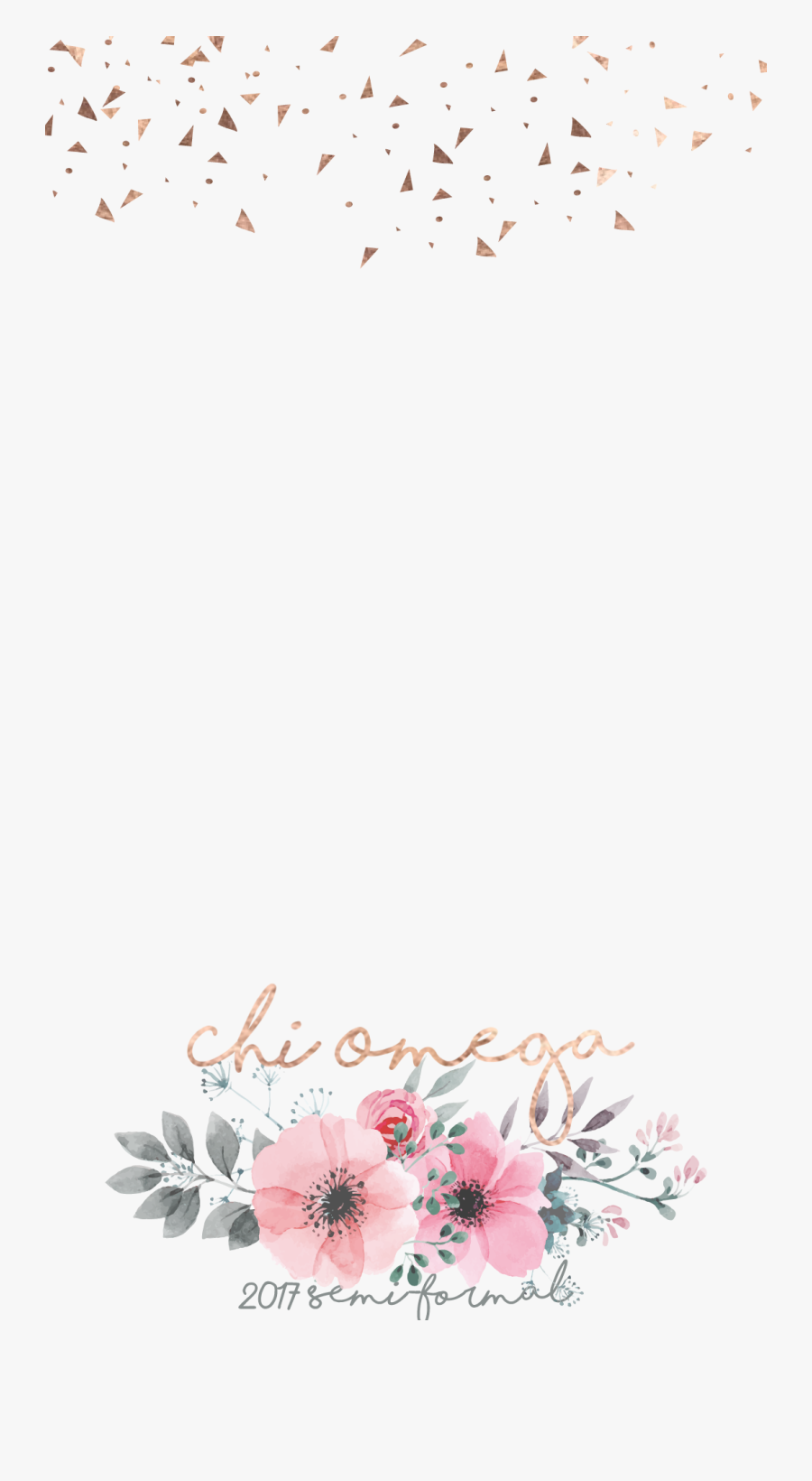 Snapchat Filters Clipart Formal - Snapchat Flower Frame, Transparent Clipart