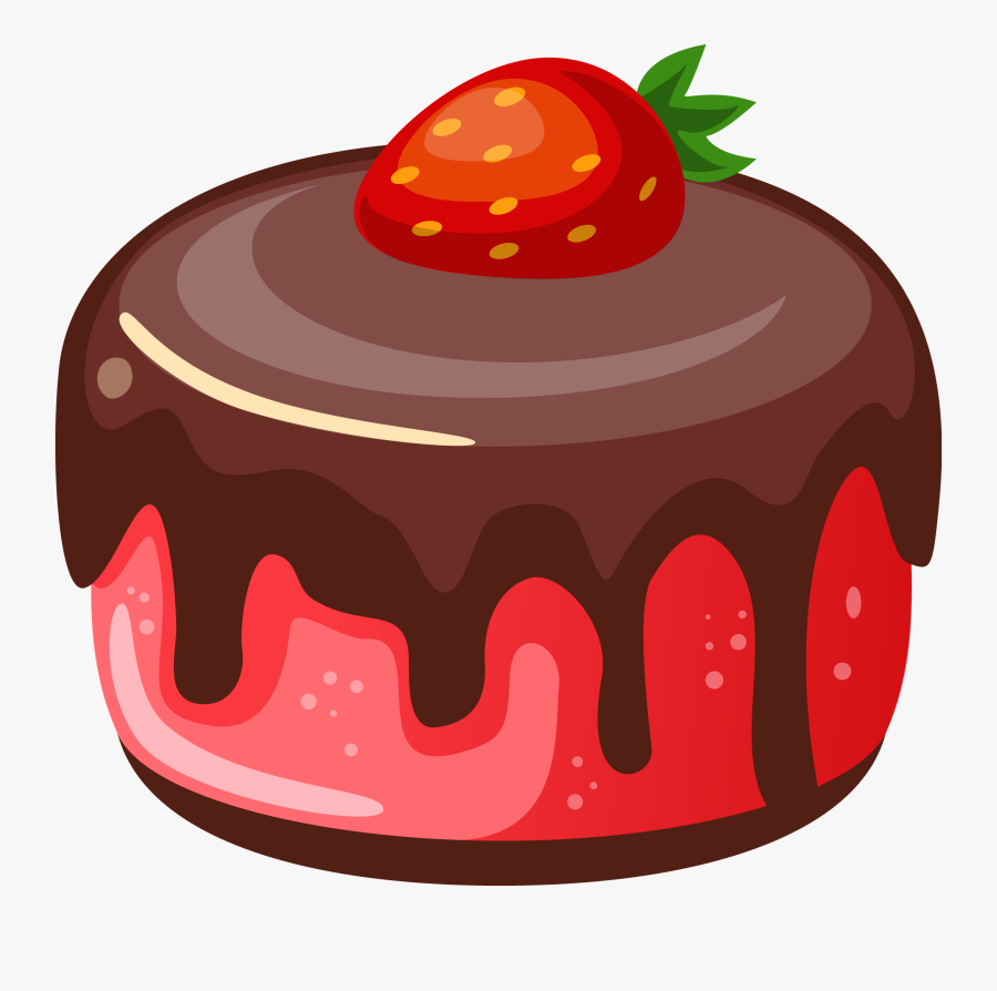 Cake Diet Pudding - Strawberry Pudding Transparent Background, Transparent Clipart