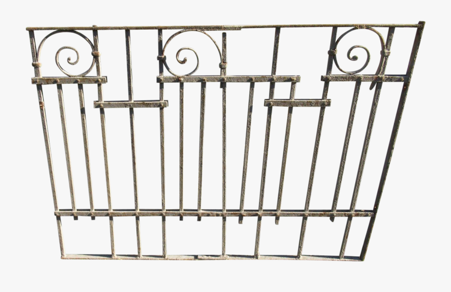 Antique Victorian Iron Gate Window Garden Fence Architectural - Fence Panels, Transparent Clipart