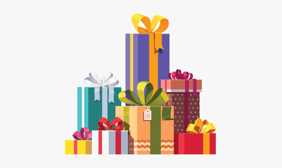 Christmas Present Stack Of Presents Transparent Png - Gifts Illustration, Transparent Clipart