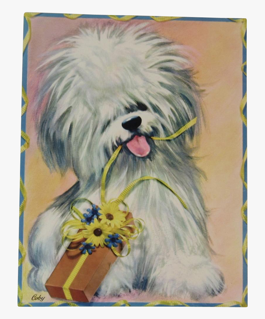 Old English Sheepdog, Transparent Clipart