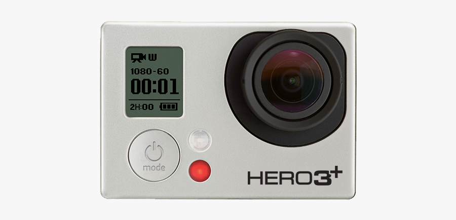 Gopro Hero 3 Camera Png - Point-and-shoot Camera, Transparent Clipart