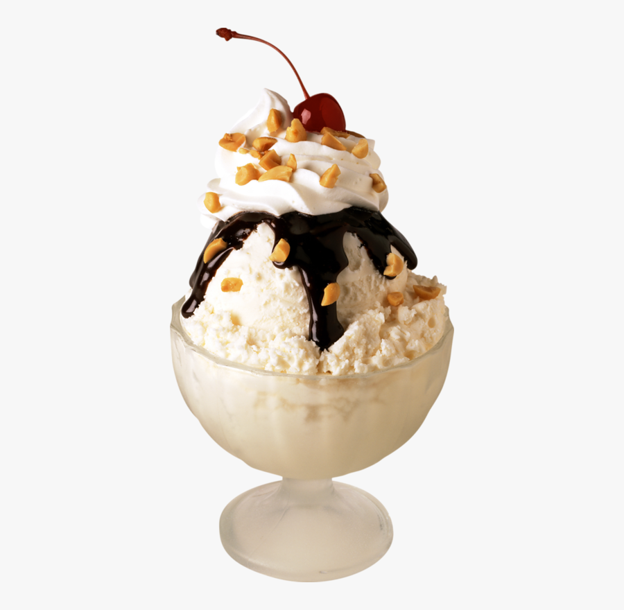 Vanilla Ice Cream Sundae Png, Transparent Clipart