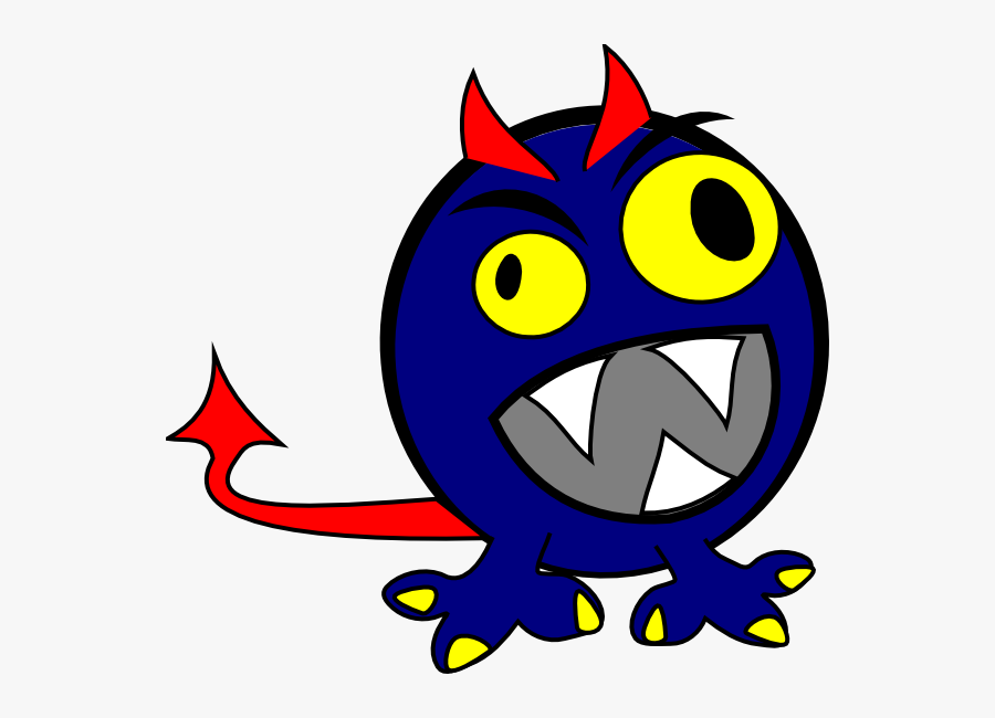 Blue Mon Svg Clip Arts, Transparent Clipart