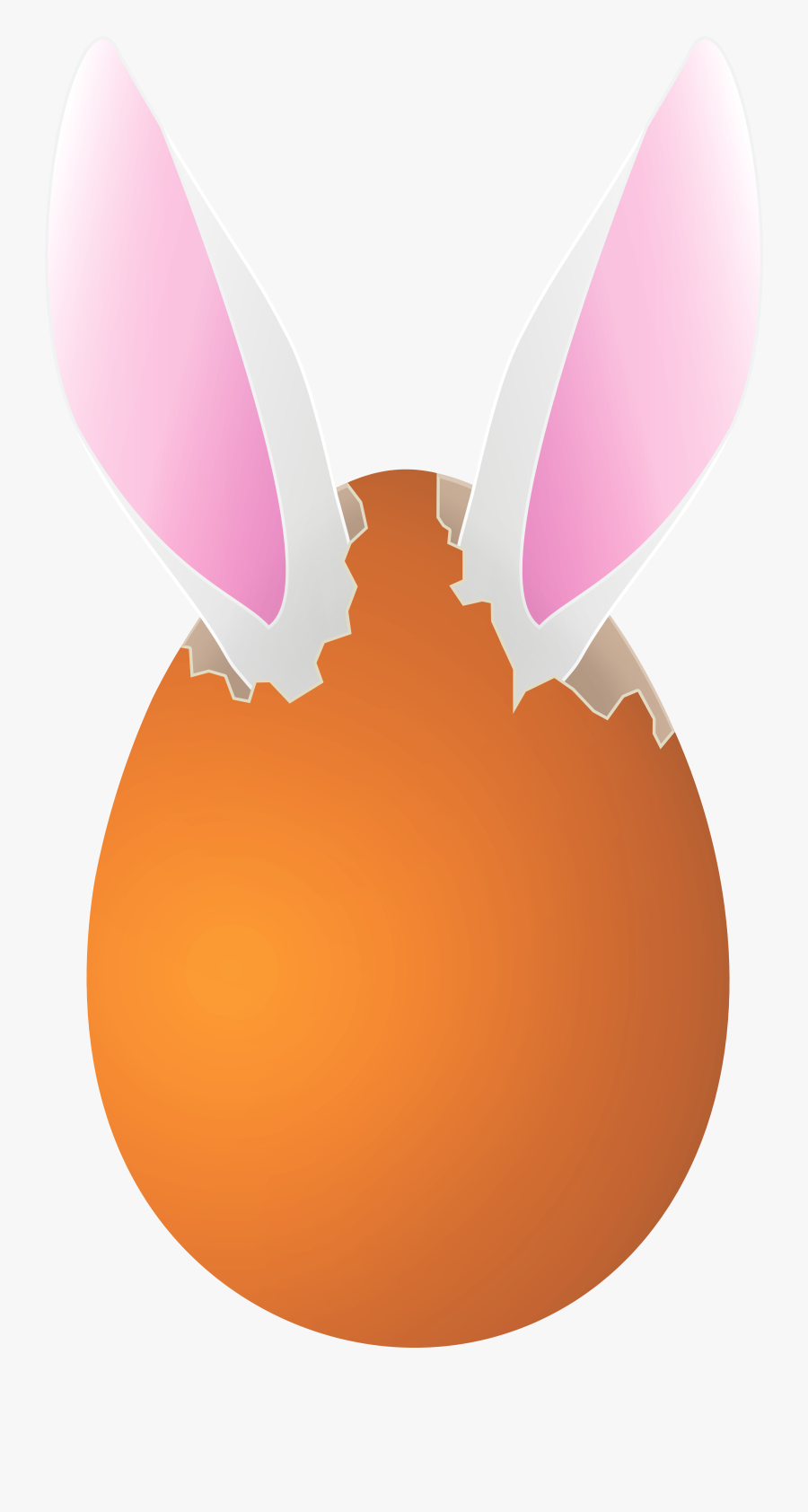 Easter Egg Clipart Orange - Illustration, Transparent Clipart