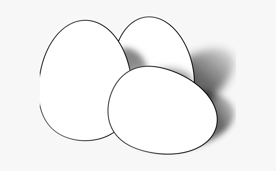 Egg Outline Png -egg Clipart Outline - Eggs In Black And White, Transparent Clipart