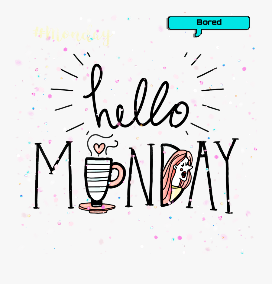 #monday #escuela #picsart #like - Calligraphy, Transparent Clipart