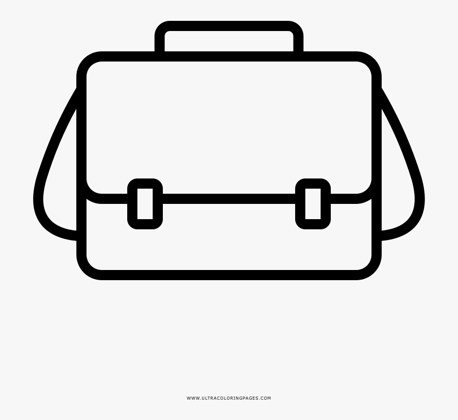 School Bag Coloring Page - Construction Tools Icon Set Png, Transparent Clipart