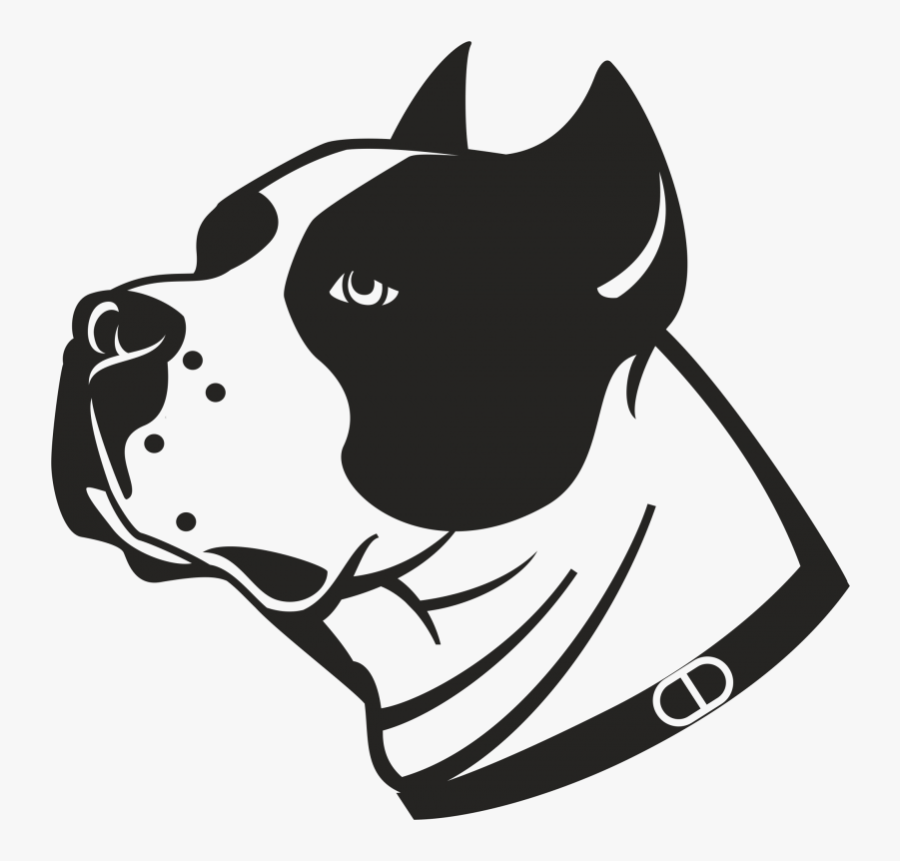 Pitbull Head Png - Dog Vector, Transparent Clipart