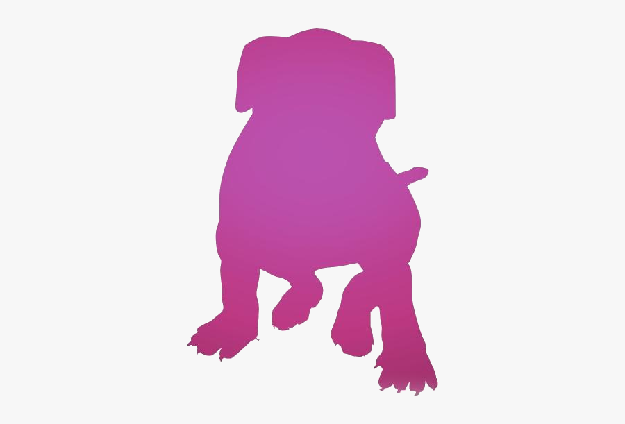Colorful Pitbull Dog Png Clipart - Illustration, Transparent Clipart