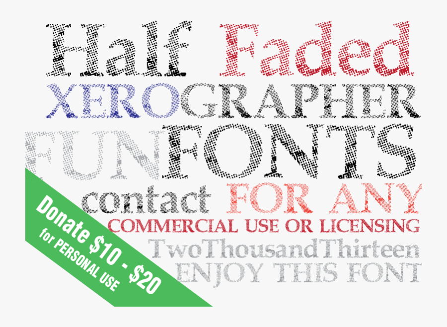 Clip Art Half Faded Dafont Com - Faded Font, Transparent Clipart