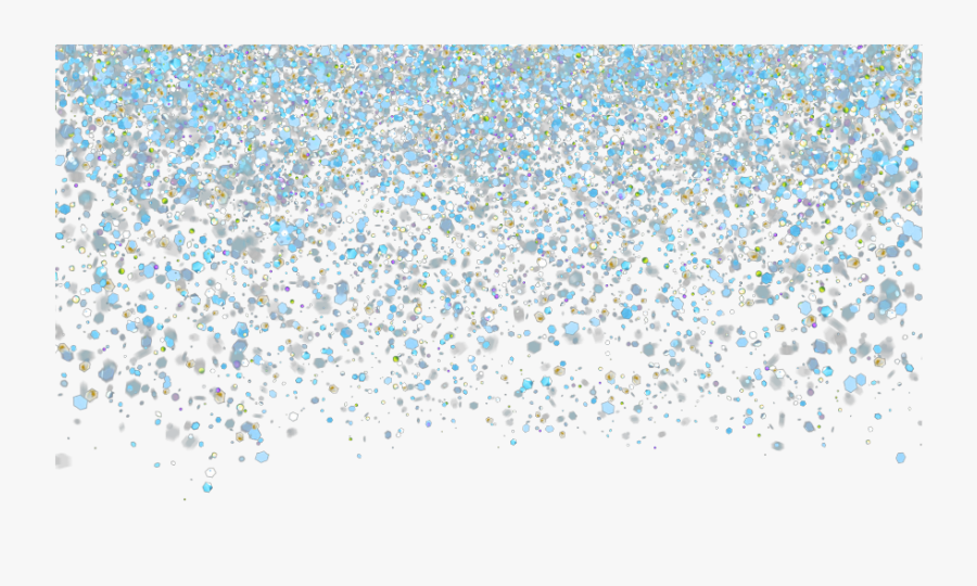 #glitter #confetti #falling #fall #fade #blue #pretty - Falling Blue Glitter Png, Transparent Clipart