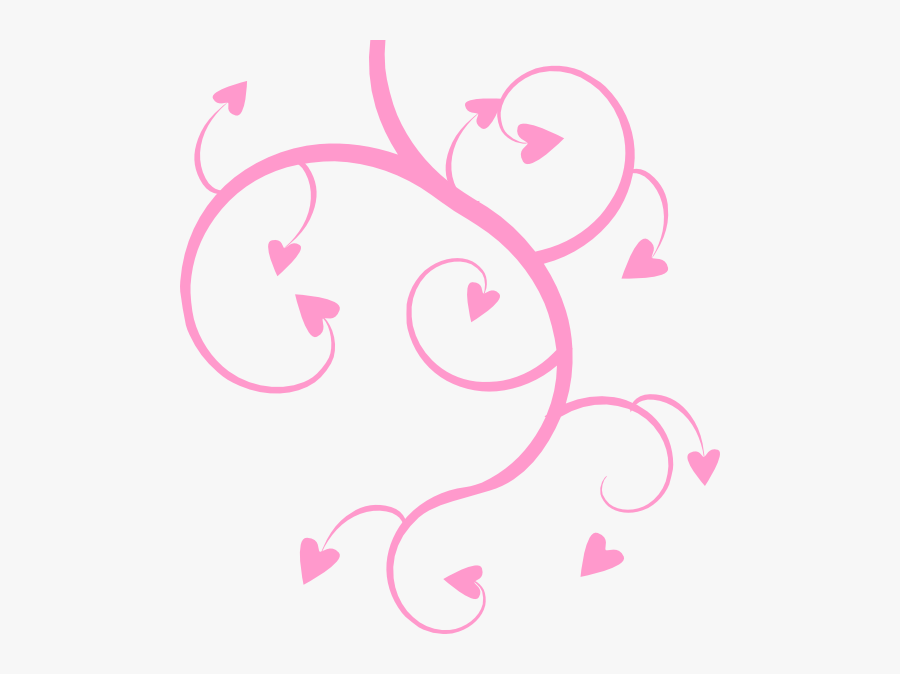 Flower Hearts Svg Clip Arts - Pink Heart And Flowers Png, Transparent Clipart