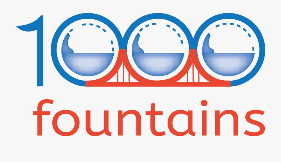 1000 Fountains Logo - Circle, Transparent Clipart