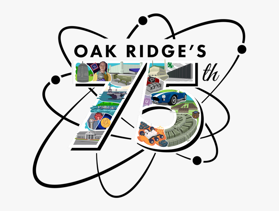 Oak Ridge 75th Anniversary, Transparent Clipart