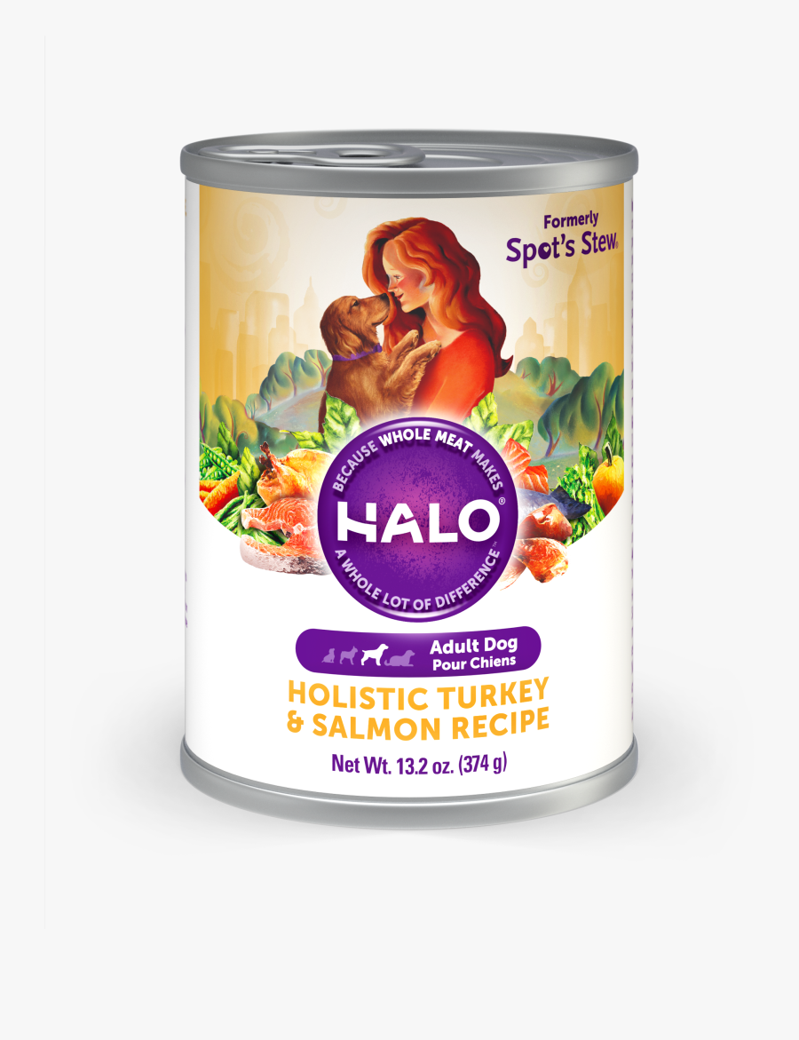 Halo Holistic Turkey And Salmon Recipe For Adult Dogs - Halo Dog Food, Transparent Clipart