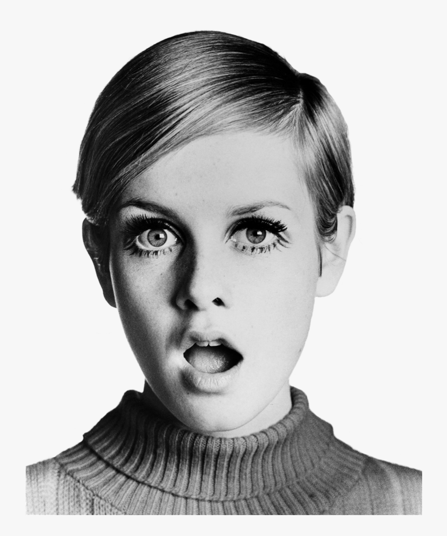 Twiggy Surprised - Twiggy Black And White, Transparent Clipart