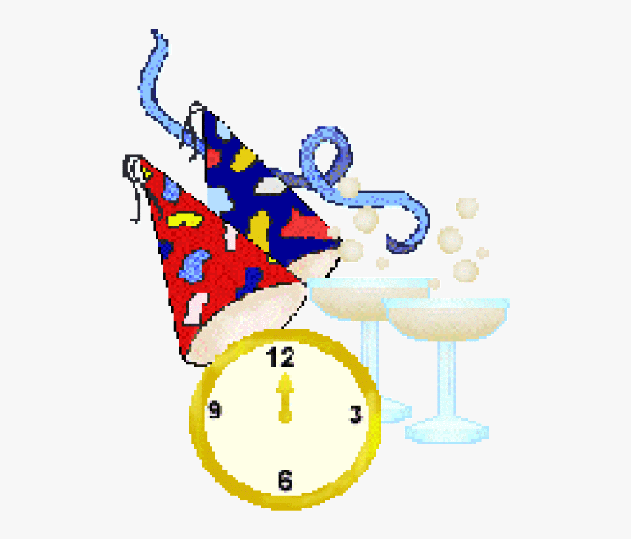 Clip Art Eve New Years Clock Clipart, Transparent Clipart