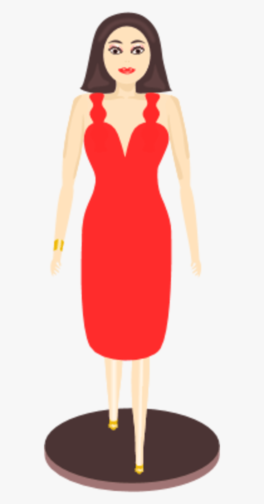 Pretty Woman Image - Clipart Pretty Woman In Dress, Transparent Clipart