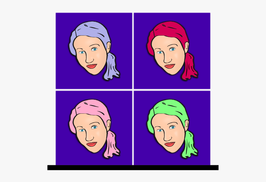 Woman With Pony Tail Svg Clip Arts, Transparent Clipart